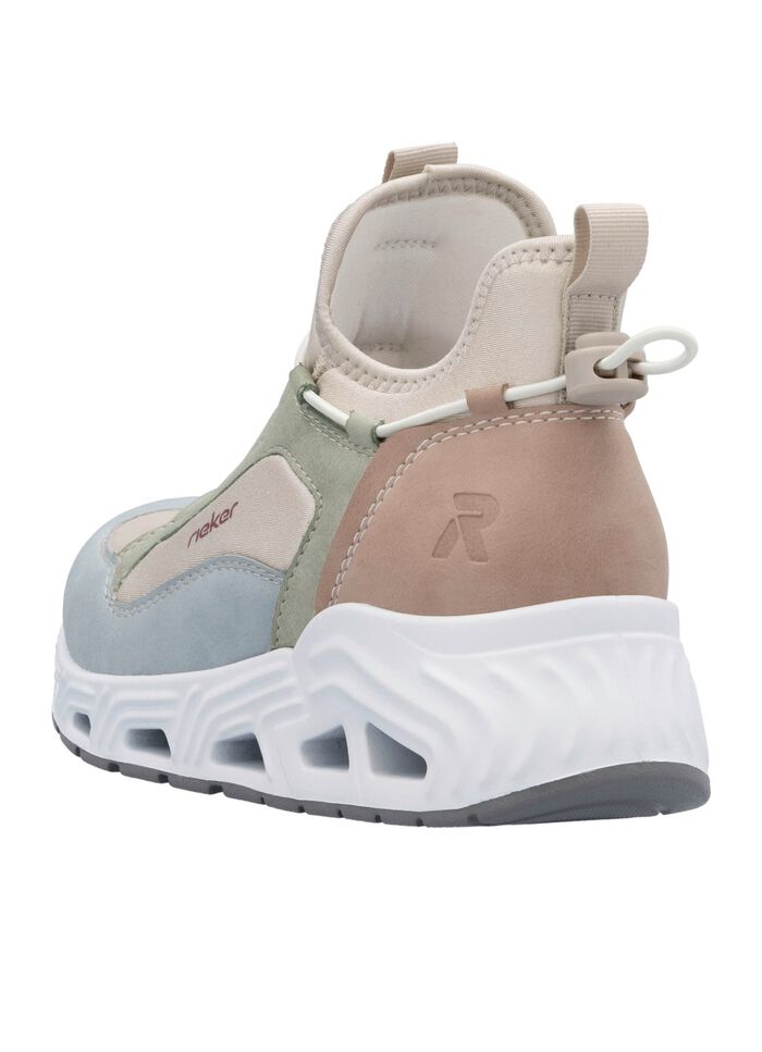 Rieker, stylische Damen-Boots, Weite G, mit herausnehmbarem Fussbett MULTICOLOR