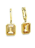 Moderne Ohrringe mit echt Citrin 