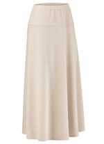 Rock in bequemer Schlupfform BEIGE MELIERT