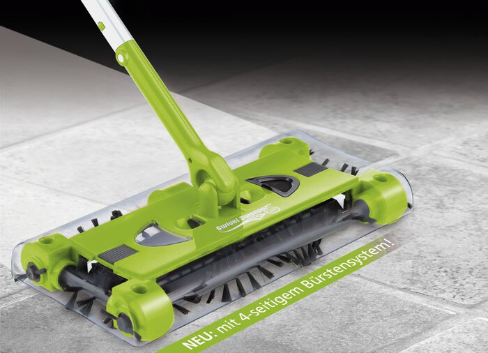 Swivel Sweeper kabelloser Akkubesen GRÜN
