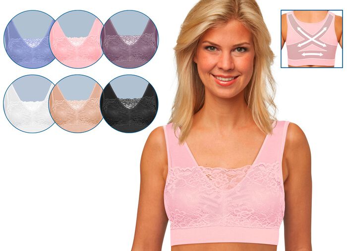 Comfort Spitzen BH im 3er-Set 