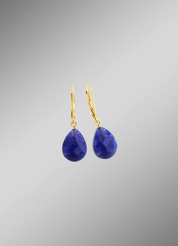 Vergoldete Tropfen-Ohrringe 