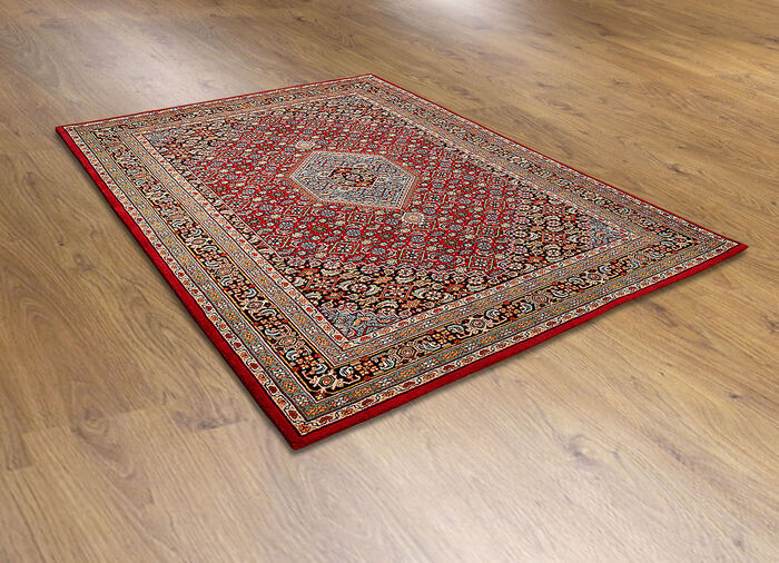 Handgetuftete Brücken und Teppiche aus 100% Schurwolle ROT