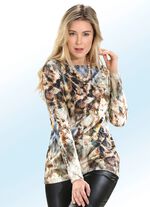 KLAUS MODELLE Pullover mit Glitzerakzenten 