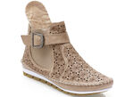 Gemini Mokassin-Stiefelette mit verstellbarer Zierspange TAUPE