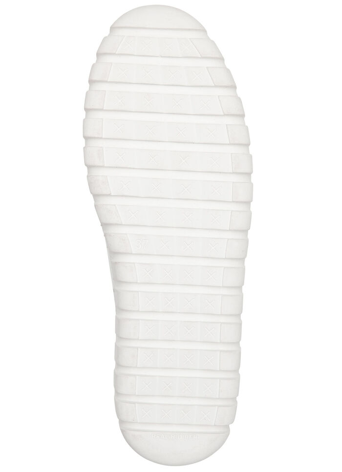 Gemini Schnürschuh mit Schnürsenkel in Regenbogen-Farben WEISS