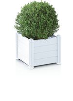 Pflanzkasten aus wetterbeständigem Kunststoff WEISS