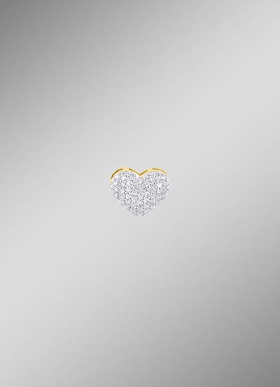 Herz-Anhänger mit 48 Diamanten 