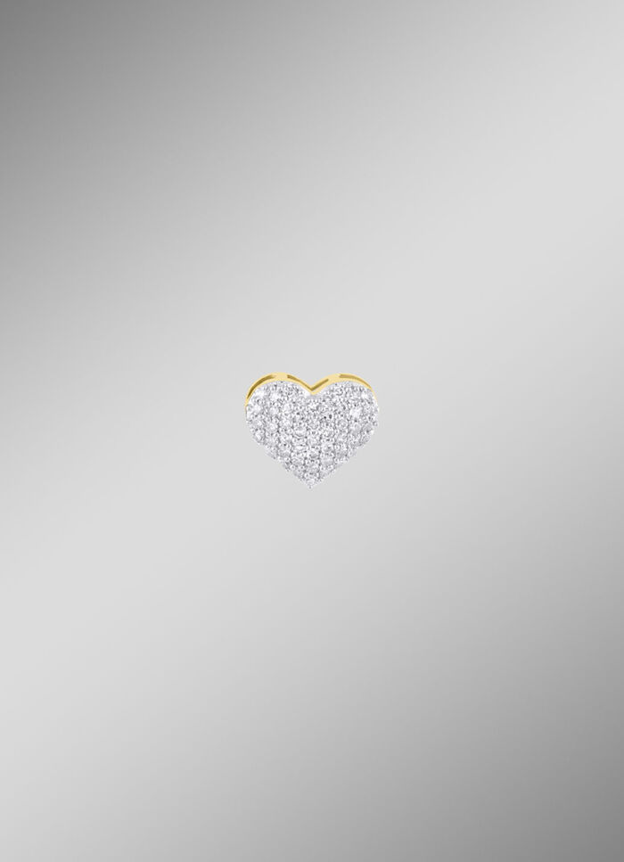 Herz-Anhänger mit 48 Diamanten 