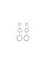 Ohrstecker aus vergoldetem Edelstahl mit Kristallen 