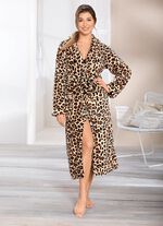 Bademantel in angesagtem Leo-Print 