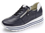 Waldläufer, bequeme Damen-Sneaker, Weite H, mit herausnehmbarem Fussbett MARINE