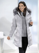 Kurzmantel in 2 Farben HELLGRAU