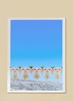 Stangendekoration aus echter Plauener Spitze 