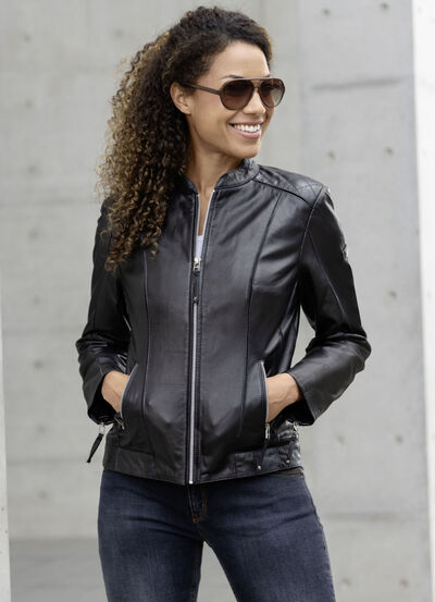 Lederkurzjacke von «Cabrini» 