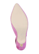 Andrea Conti Sling-Pumps aus weichem Samt-Chevreauleder PINK