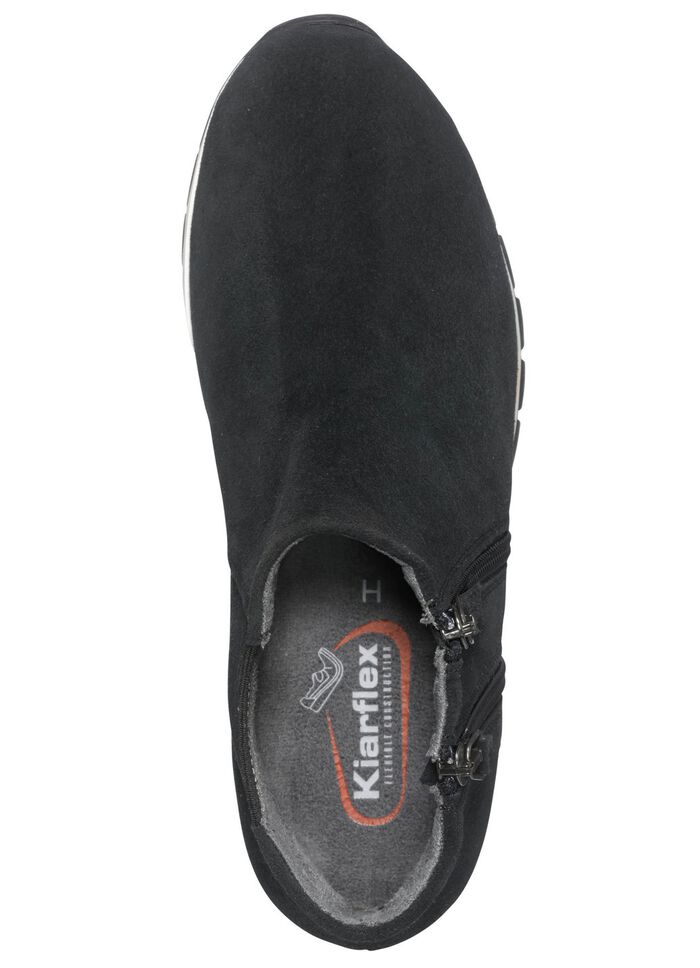 Bootie mit zwei Reissverschl&uuml;ssen SCHWARZ