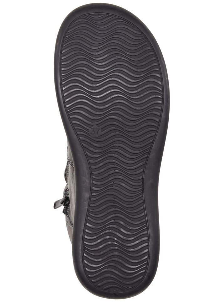 ELENA EDEN Bootie mit pfiffiger Ziersteppung SCHWARZ-GRAU