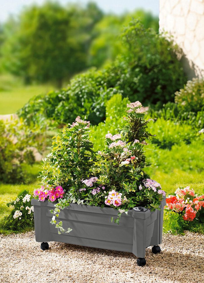 Roll-Pflanzkasten mit Wasserstandsanzeige 