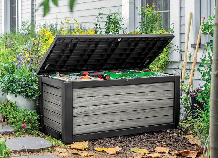 Kissenbox in trendiger Holzoptik 