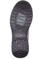 ELENA EDEN Schnürschuh aus teilweise geprägtem Nubukleder GRAU-SCHWARZ-BURGUND