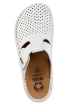 Mubb, sommerliche Damen-Clogs, Weite H, mit herausnehmbarem Fussbett WEISS