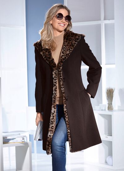 Mantel mit Knopfleiste 