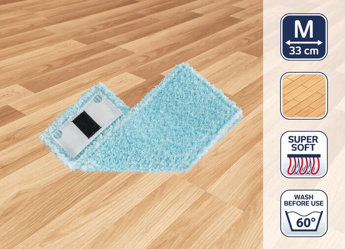 Wischbezug f&uuml;r Leifheit Clean Twist M Ergo mobile WEISS-T&Uuml;RKIS