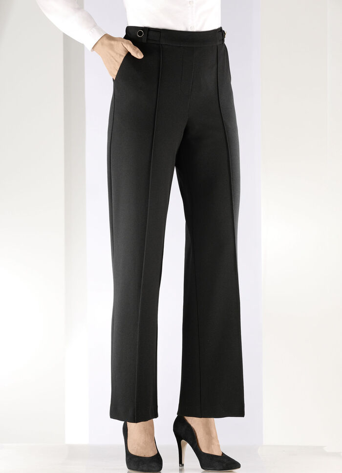 Hose in modischer Weite SCHWARZ