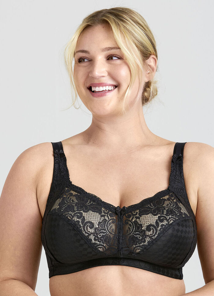 Miss Mary BH mit elastischen Spitzeneinsätzen SCHWARZ
