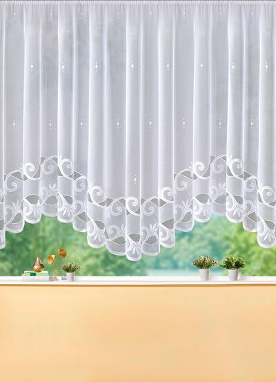 Leichter Bogen-Vorhang mit Automatikfaltenband 