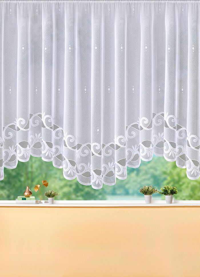 Leichter Bogen-Vorhang mit Automatikfaltenband 