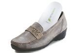 Waldl&auml;ufer Mokassin-Slipper mit glamor&ouml;sen Glitzersteinchen TAUPE