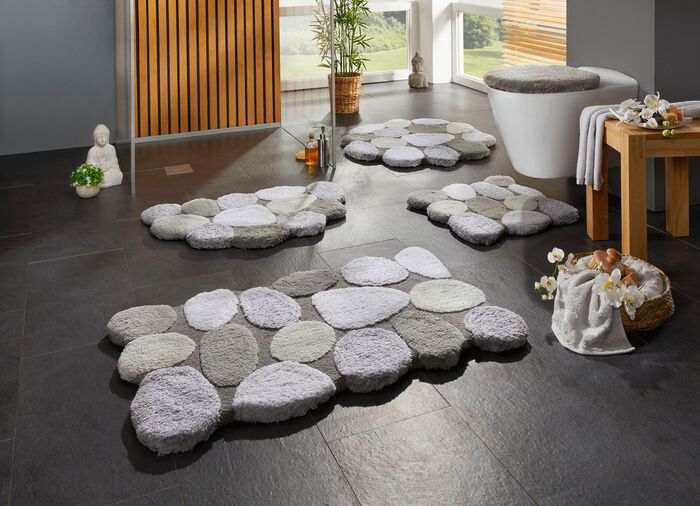 Badteppiche mit rutschhemmender R&uuml;ckseite 