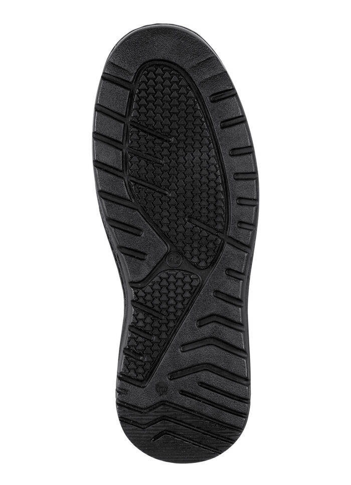 Slipper mit luftigen Durchbrüchen SCHWARZ-GRAU