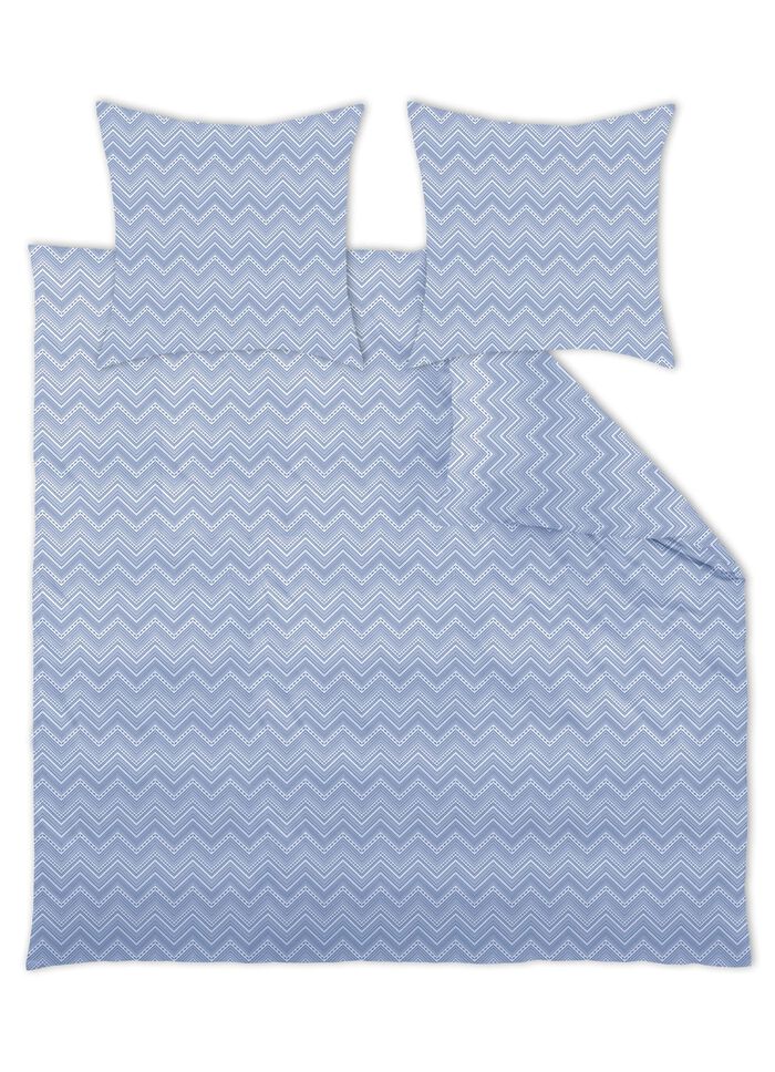 Bettw&auml;sche-Garnitur in b&uuml;gelleichter Qualit&auml;t BLAU