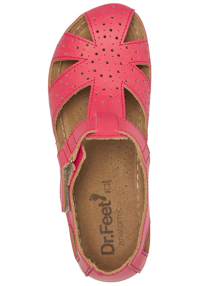 ELENA EDEN, klassische Damen-Sandalen, Weite H, mit Klettverschluss 