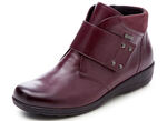 ELENA EDEN, atmungsaktive Damen-Boots, Weite H, mit Reissverschluss BORDEAUX