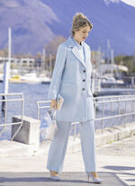 Kurzmantel mit Reverskragen HELLBLAU