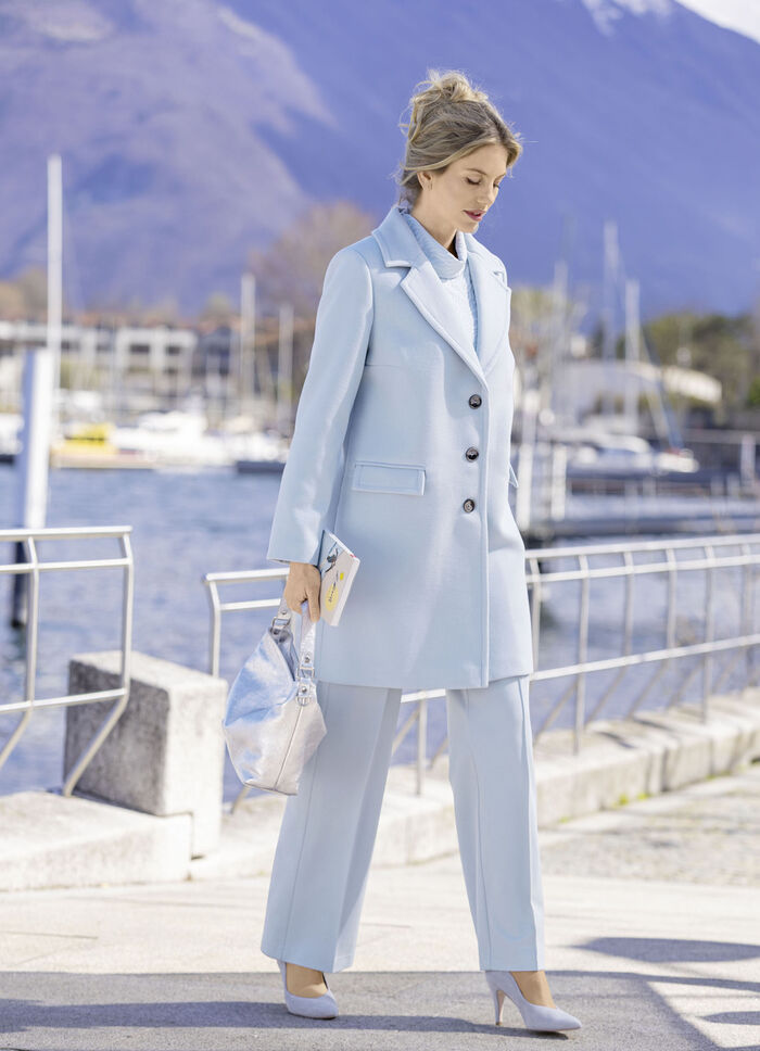 Kurzmantel mit Reverskragen HELLBLAU