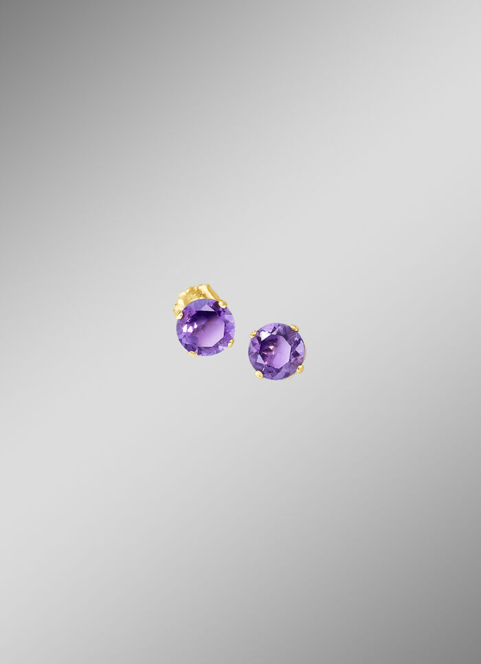 Ohrstecker mit echt Amethyst