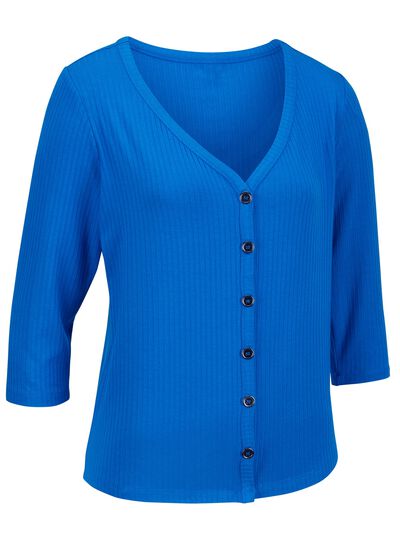 Laurina Shirtjacke mit durchgehender Knopfleiste 