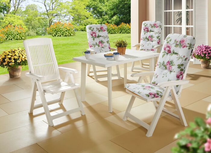 Pflegeleichte und wetterfeste Gartenm&ouml;bel WEISS