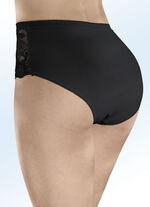 Laurina Viererpack Slips mit elastischen Spitzeneinsätzen 