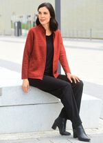 Shirtjacke mit durchgehendem Reissverschluss 