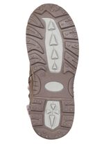 Gef&uuml;tterte Damen-Stiefel, Winterschuhe, mit Reissverschluss TAUPE