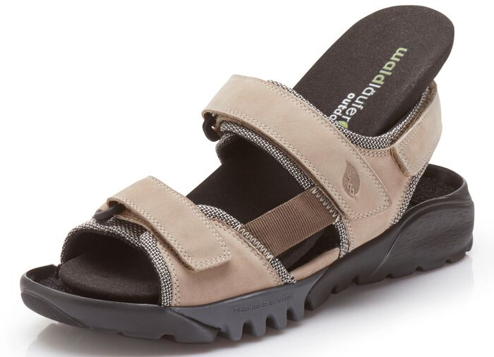 Waldl&auml;ufer Sandale mit superflexibler Laufsohle BEIGE
