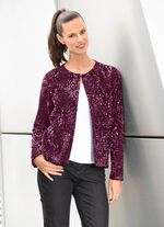 Blusenjacke mit Pailletten 