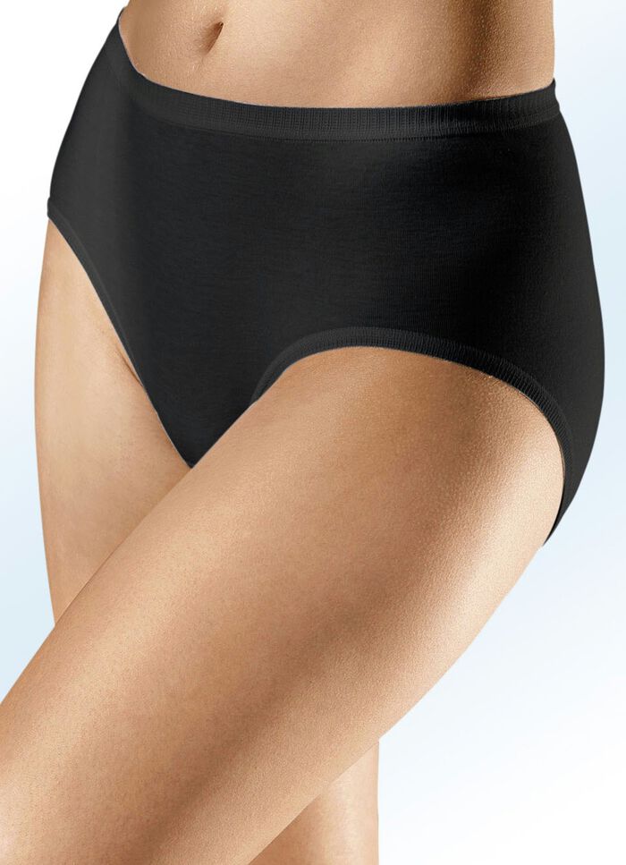 Mey-NOBLESSE Dreierpack Slips SCHWARZ