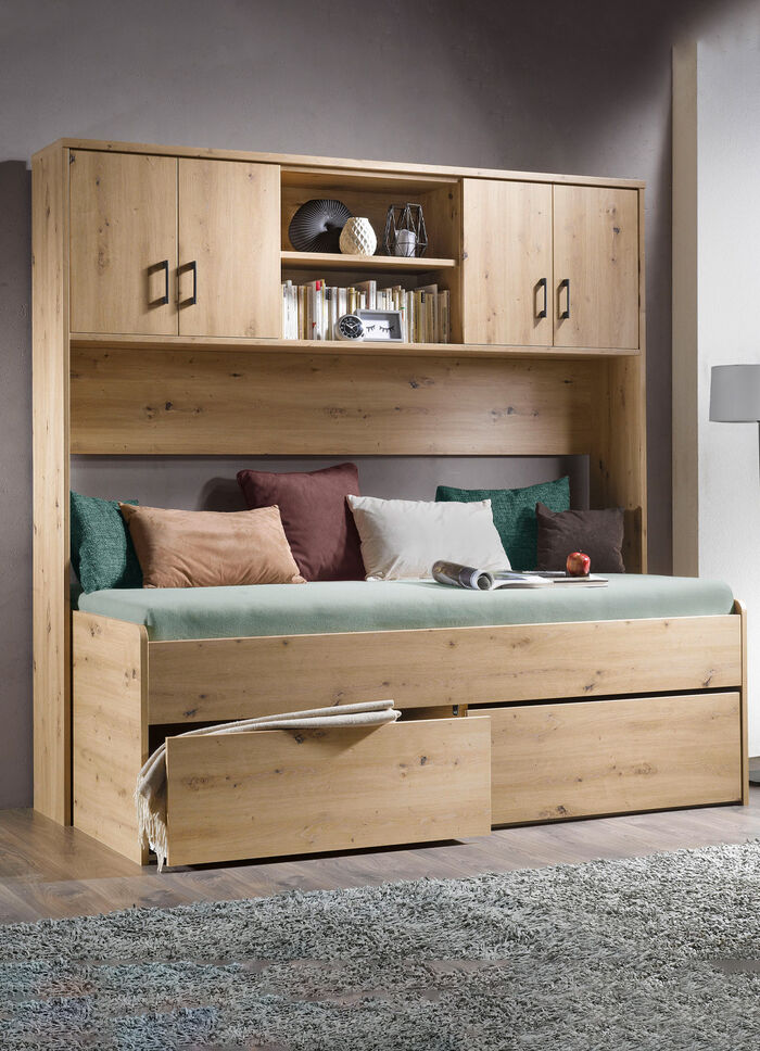 Bett mit 2 Schubladen ARTISAN EICHE